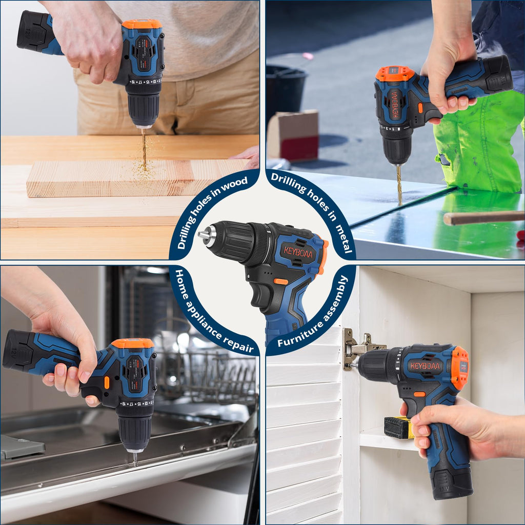 Brushless Cordless Drill Set with 2 Batteries & Charger D461665