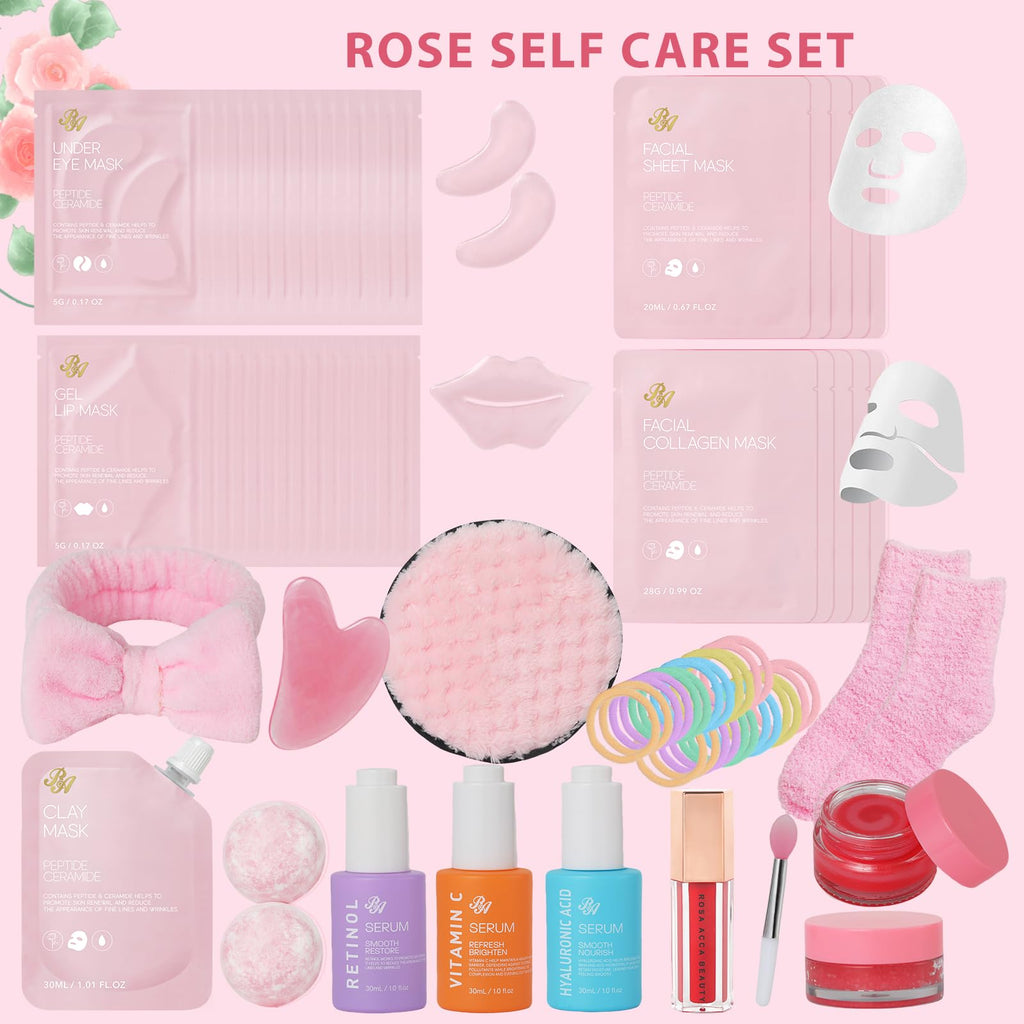 55 Pcs Rose Hydrating Skin Care Set J850736