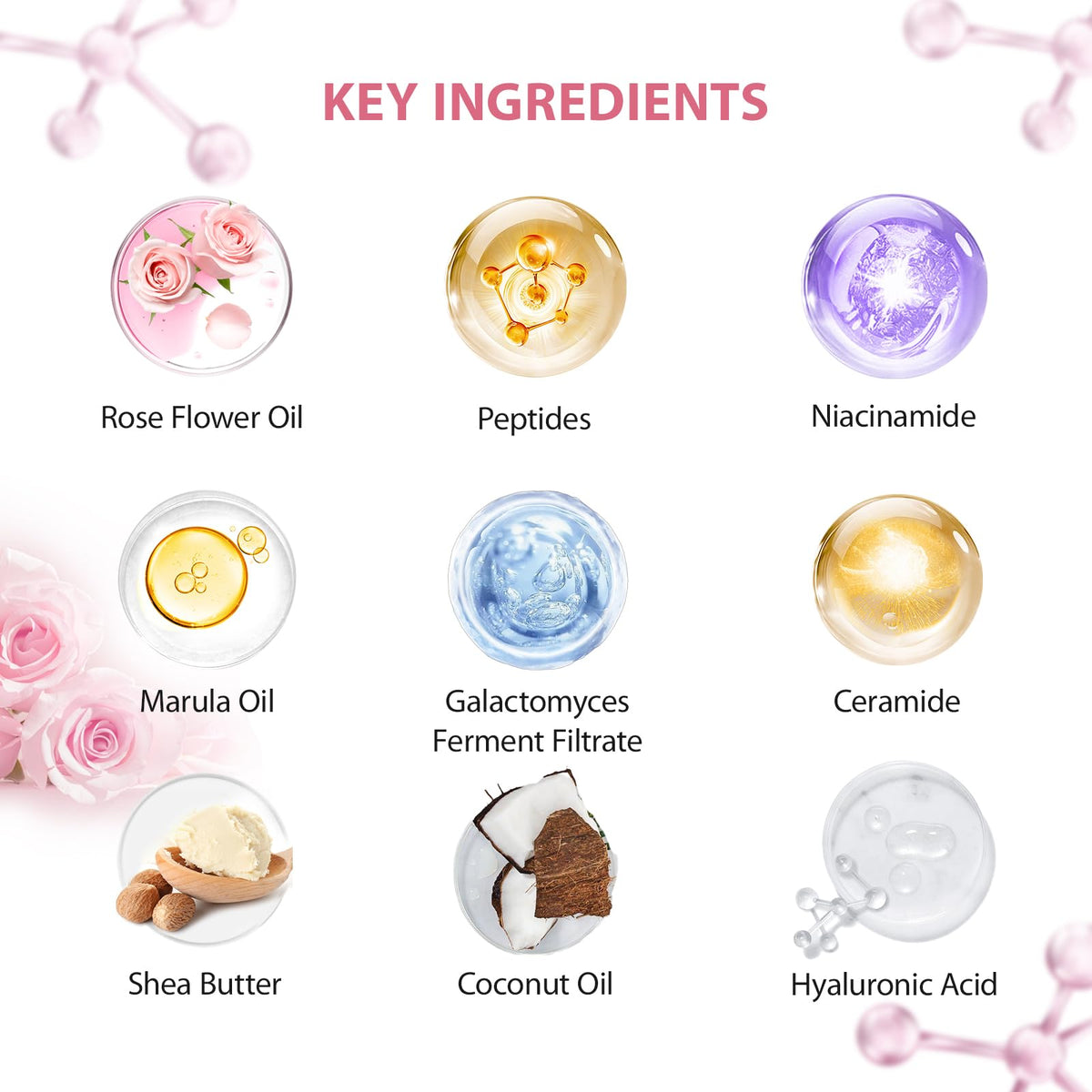 55 Pcs Rose Hydrating Skin Care Set J850736