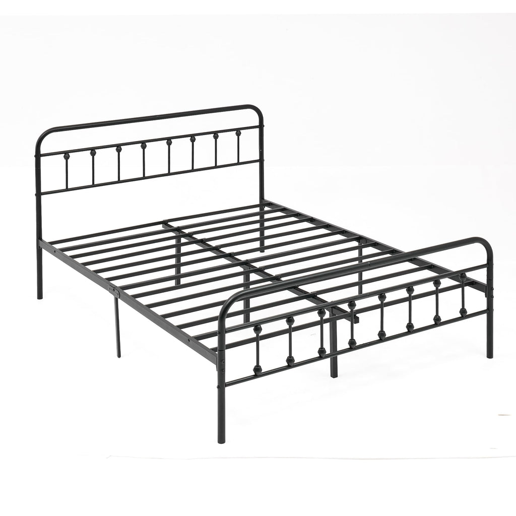 Full Metal Platform Bed Frame with Headboard and Footboard T698
