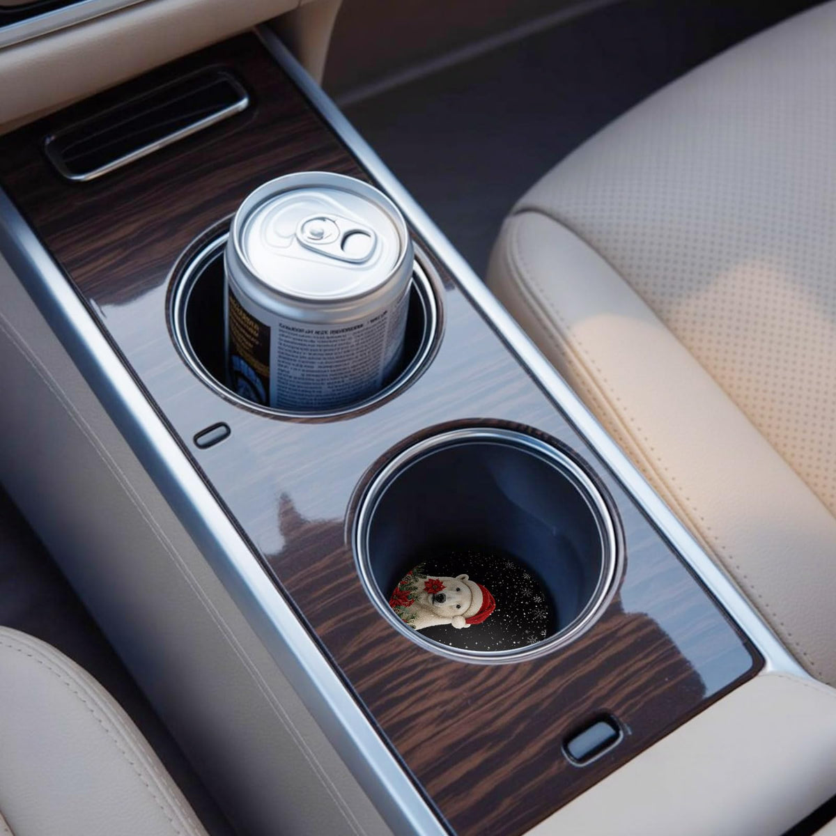 Absorbent Ceramic Stone Car Coasters Set of 2 V678412