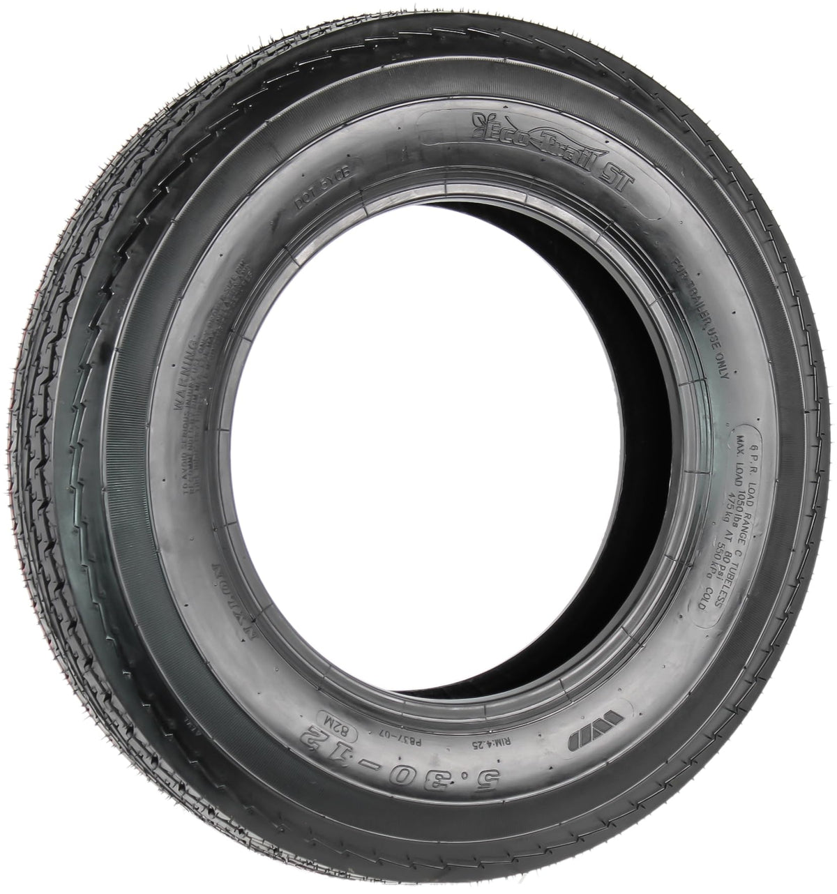 2-Pack 5.30-12 12 Inch 6-Ply Bias Trailer Tire U251