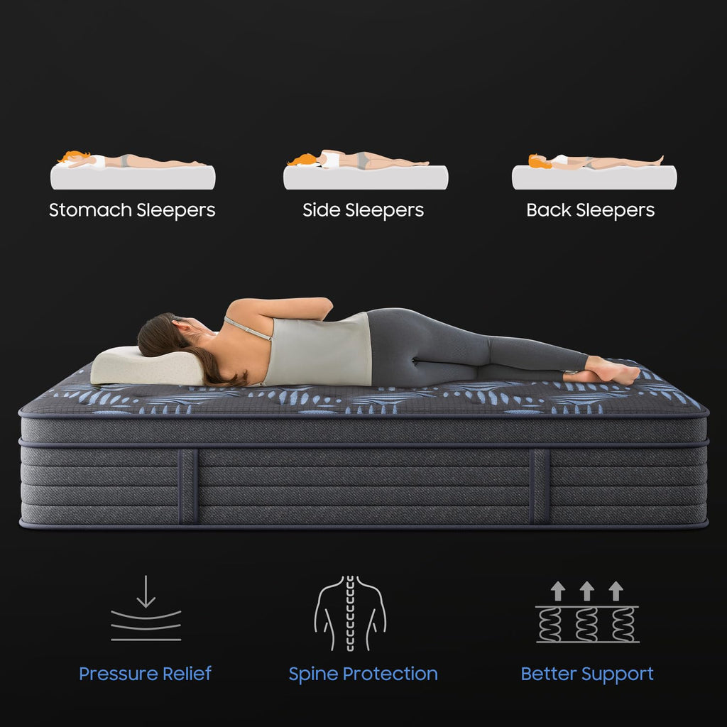 10 Inch Full Medium Firm Hybrid Mattress in a Box N5927