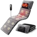 Grey Foldable Heated Full Body Massage Mat with 3D Neck Massager B388516