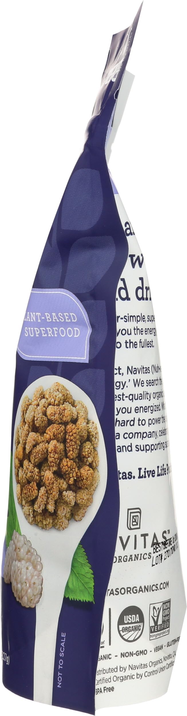 Sun Dried White Turkish Mulberries 8oz H108