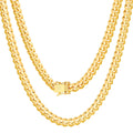 18k Yellow Gold Cuban Link Chain Necklace L192