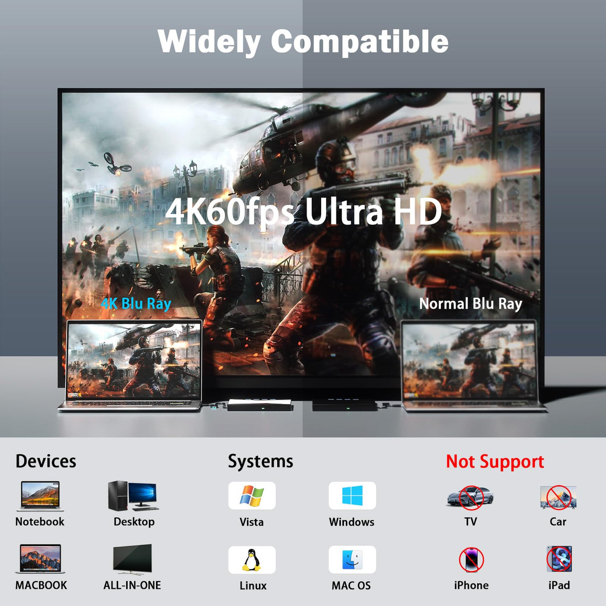 4K External Blu Ray Drive N937