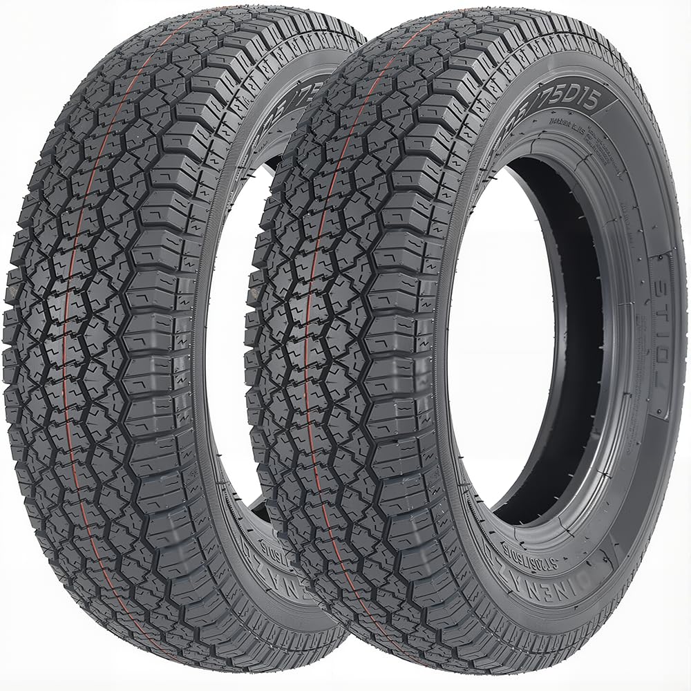 Set of 2 ST205/75D15 Trailer Tires Q3911