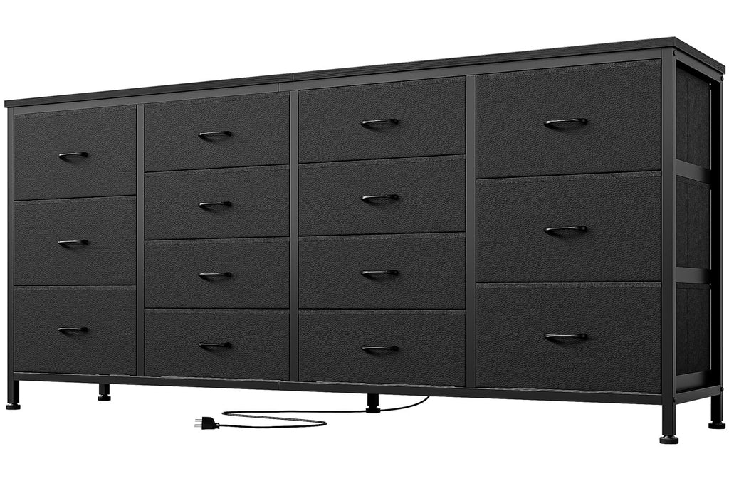 Black 14 Drawer Dresser TV Stand V533485