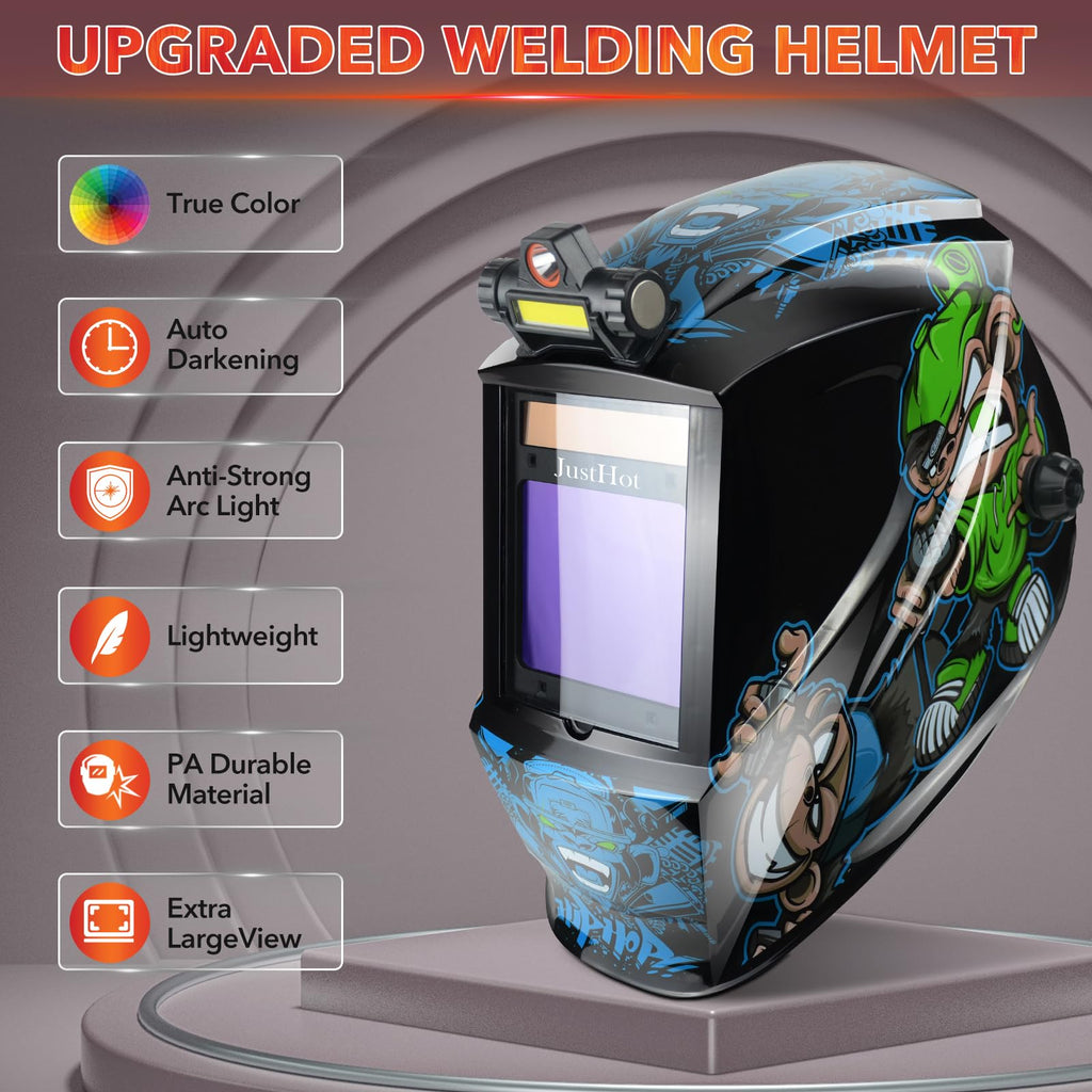 Auto Darkening Welding Helmet with Light X791