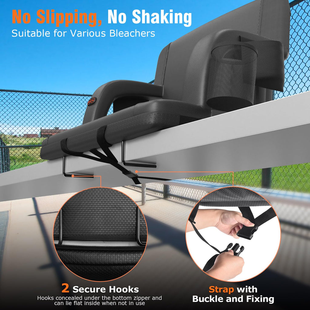 21" Heated Stadium Seats for Bleachers 2 Pack Q81758