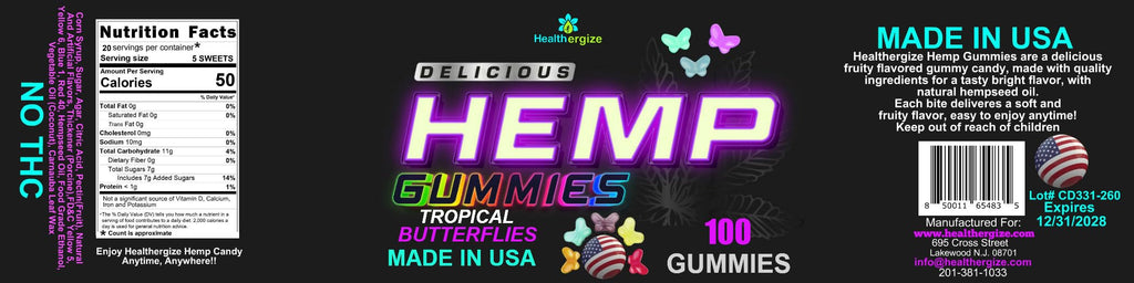 Hemp Gummies 100 Count D842304