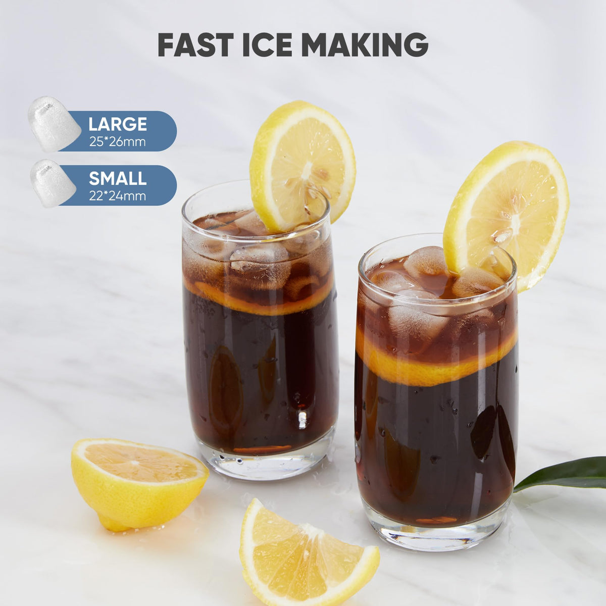 Green Portable Countertop Ice Maker Y34581