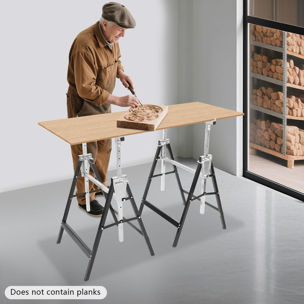 Heavy Duty 2-Pack Folding Sawhorse N3381