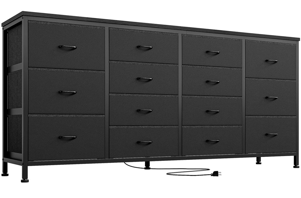 Black 14 Drawer Dresser TV Stand V533485