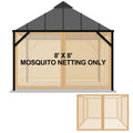 8x8 ft 4 Panel Gazebo Mosquito Netting I185030