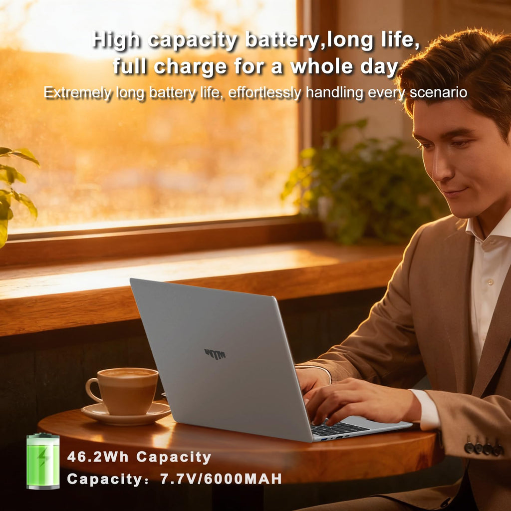 15.6 Inch Laptop 8GB RAM 512GB SSD 1080P FHD IPS D916