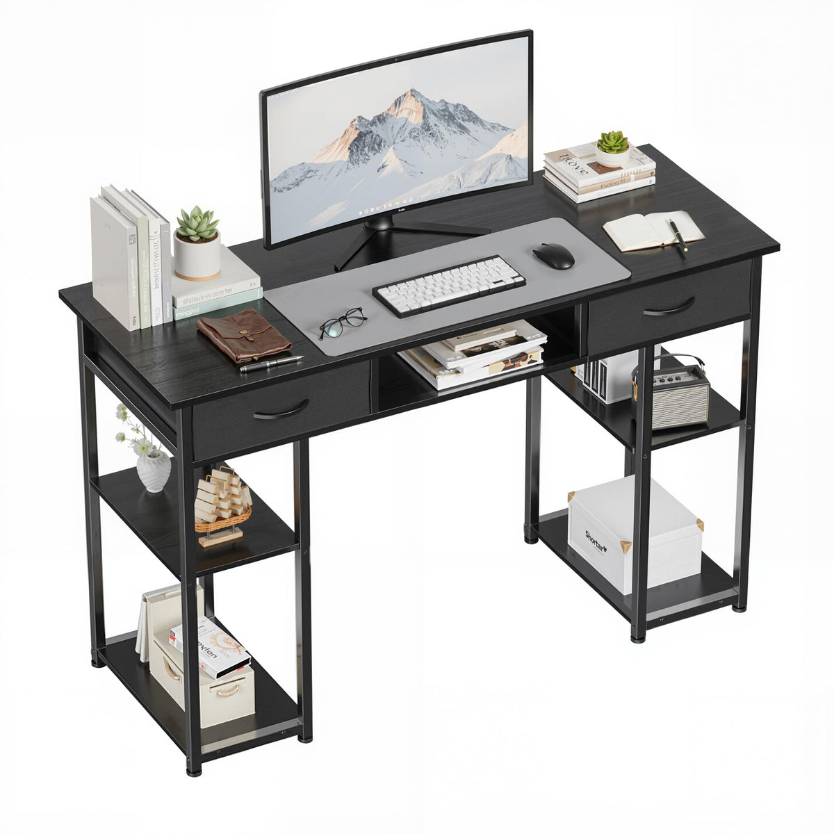 48 Inch Desk with Fabric Drawers R522889