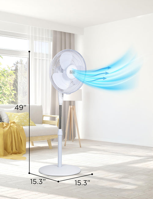 16" Oscillating Pedestal Fan with Remote Z193894