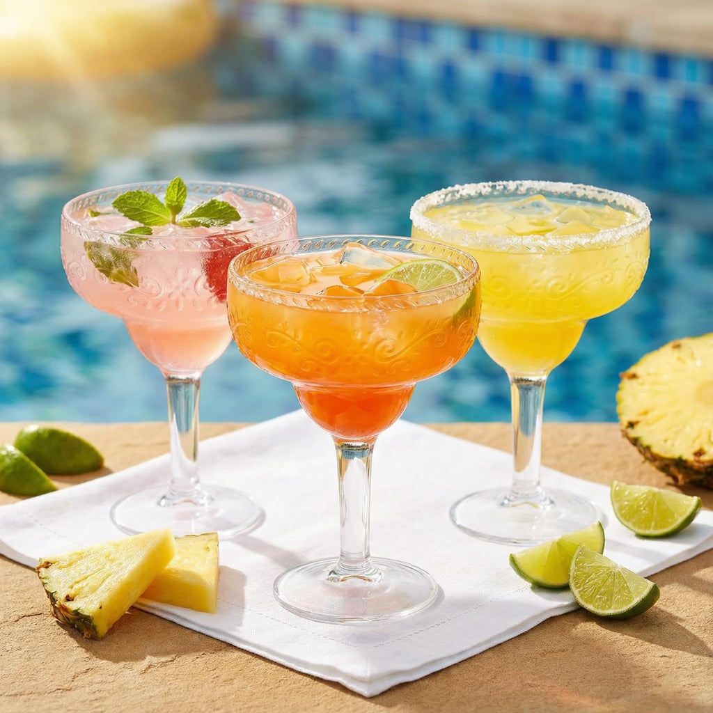 6 Pack 16oz Clear Acrylic Margarita Glasses R672