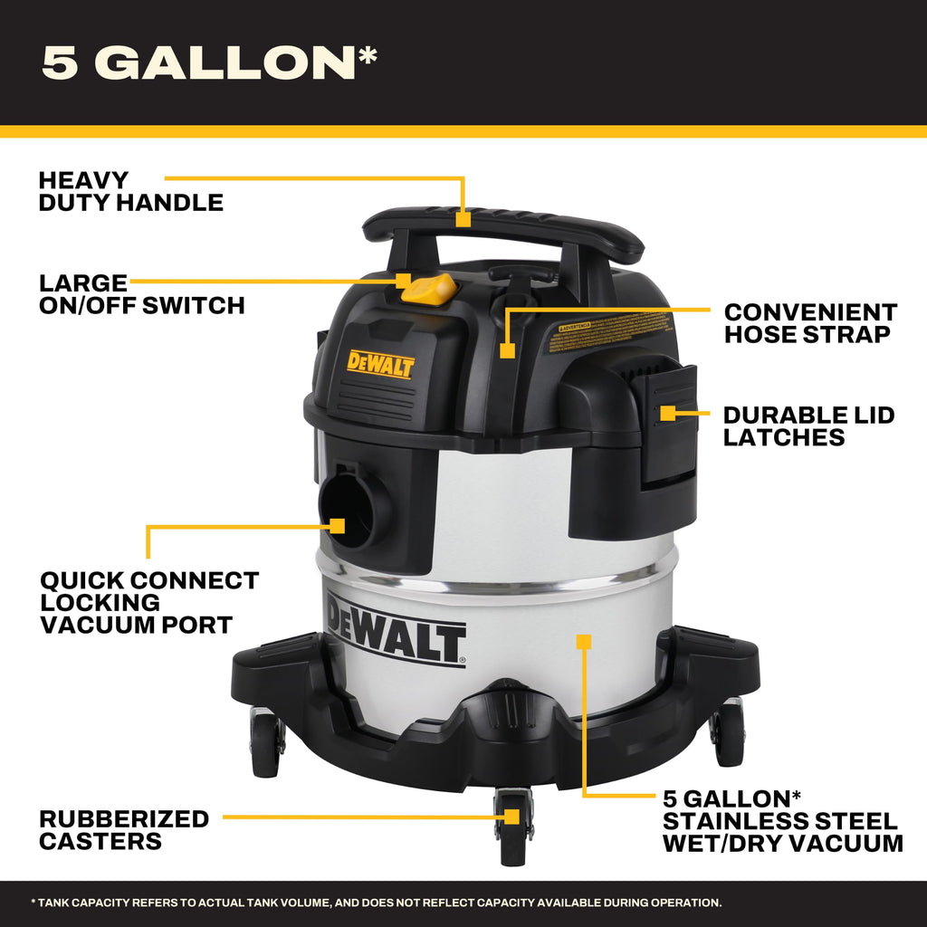 5 Gallon Wet and Dry Shop Vacuum with Blower Q897