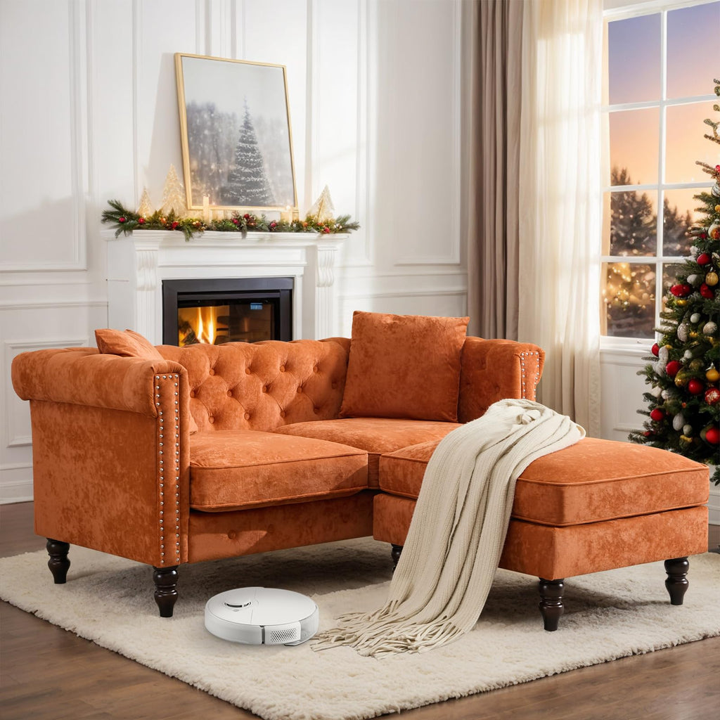 62" Velvet Sofa D357433