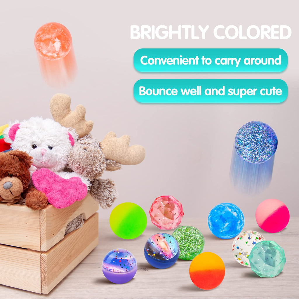 24 Pieces Bouncy Balls 32mm 6 Styles J670