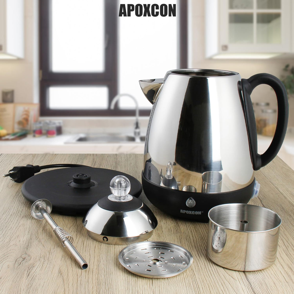 Electric Stainless Steel Coffee Percolator 10 Cup R514027