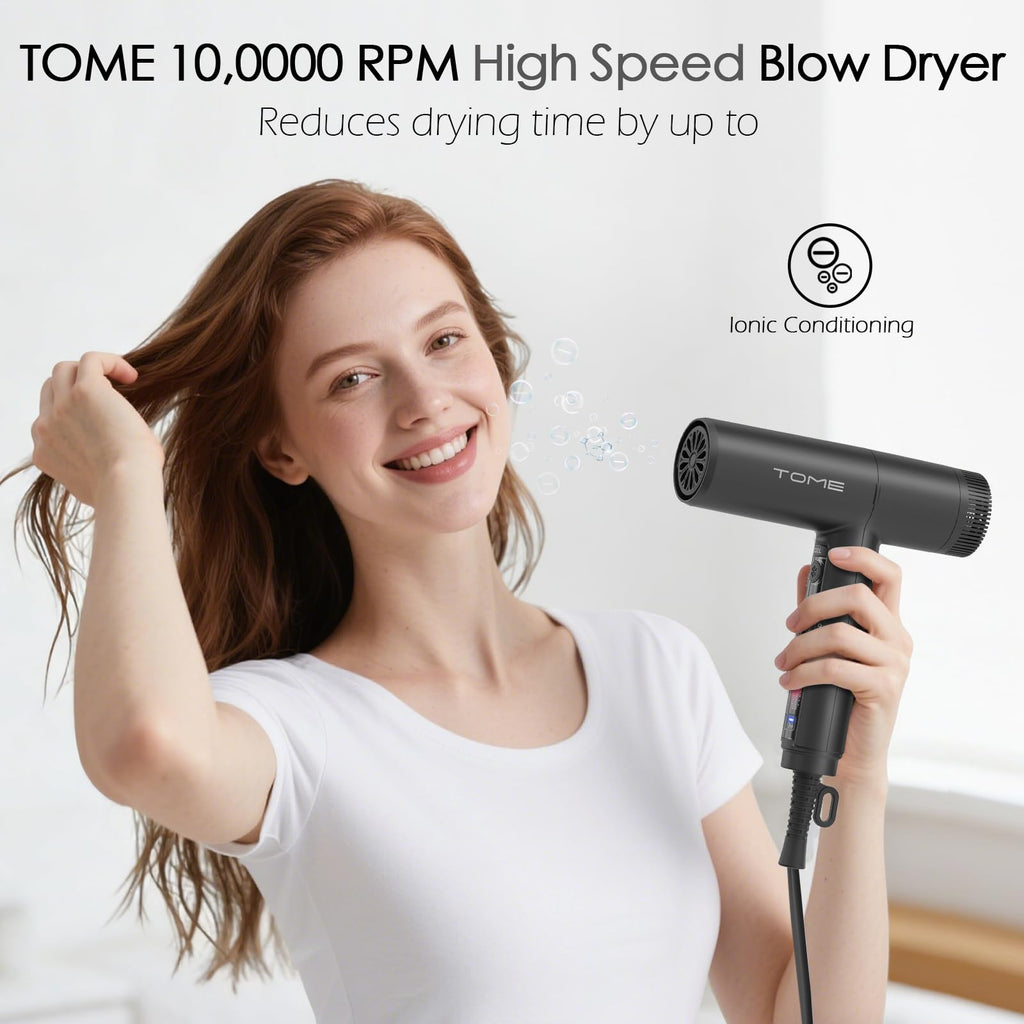 1875W Ionic Hair Dryer with 3 Attachments T735