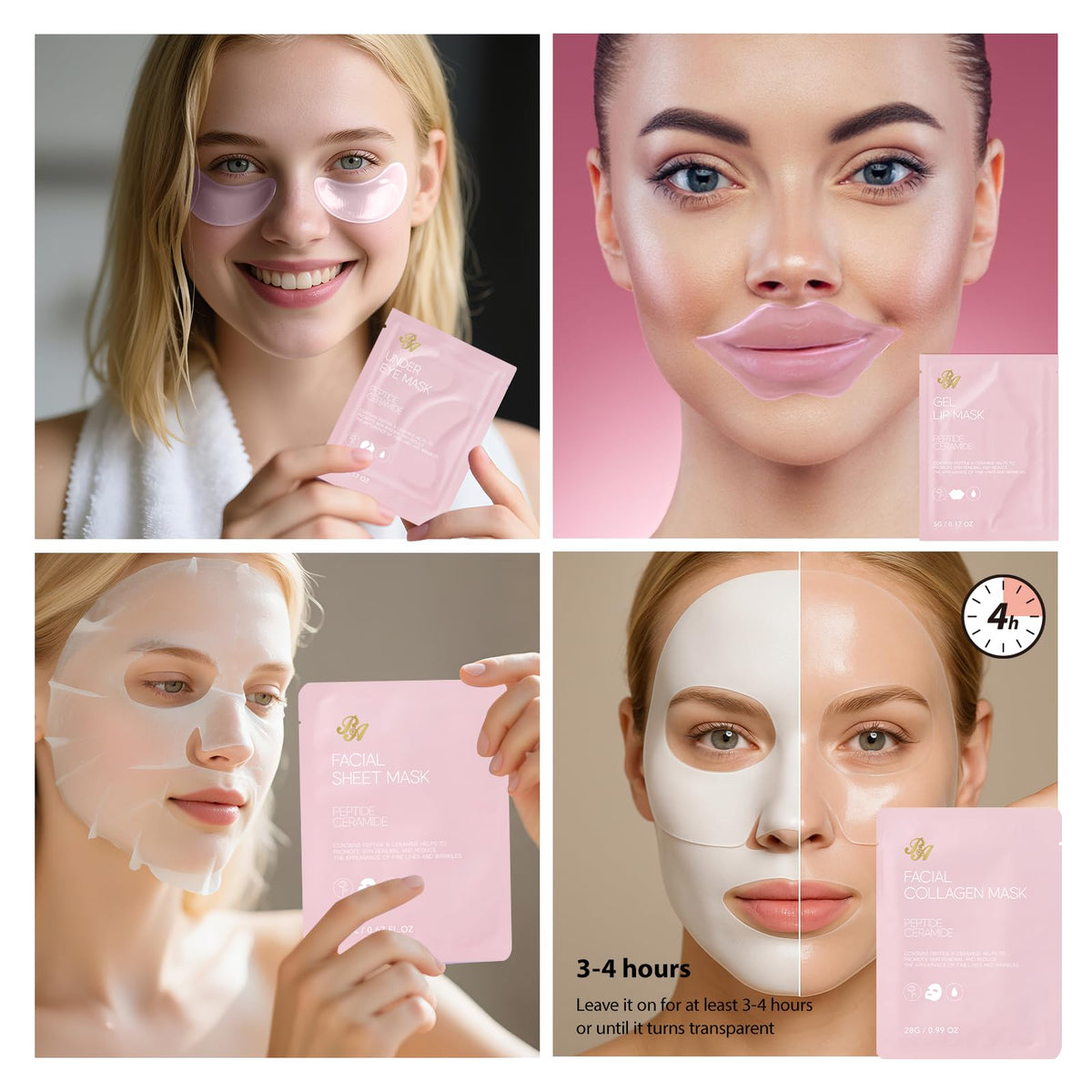 55 Pcs Rose Hydrating Skin Care Set J850736