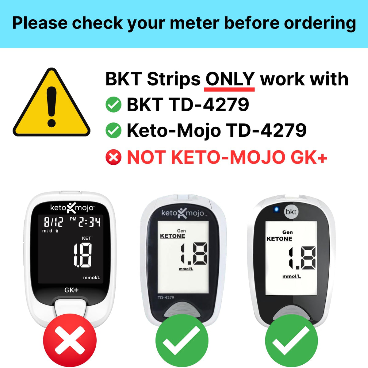 Blood Ketone Test Strips 50ct L139