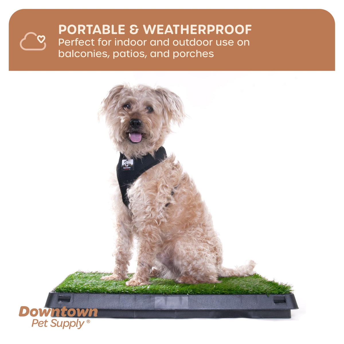 Dog Grass Pad with Tray 20 x 25 with Drawer L243