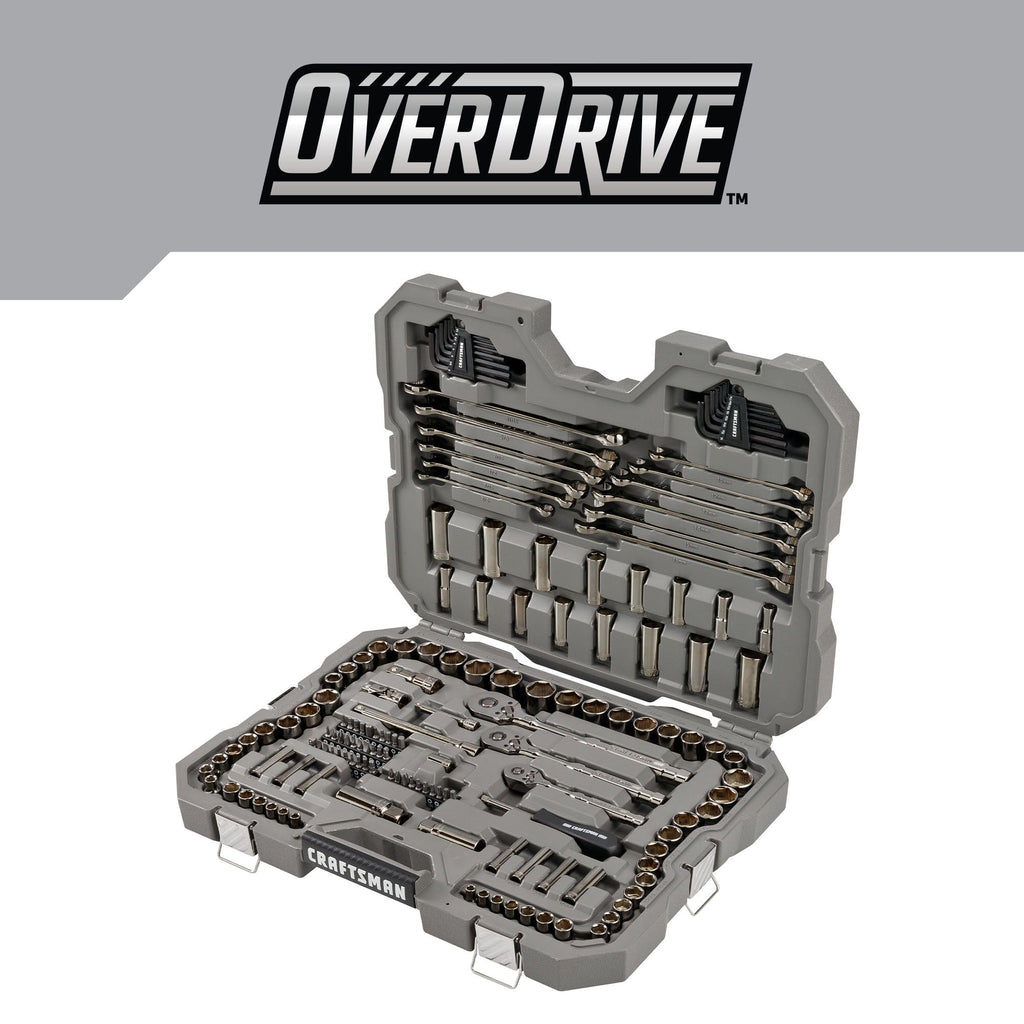 154-Piece Gunmetal Chrome Mechanics Tool Set with Hard Case R99908
