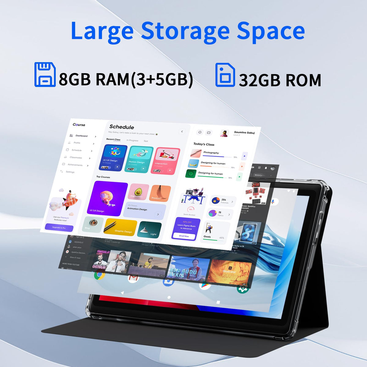 7 inch Tablet 8GB RAM 32GB ROM Quad Core Dual Camera 3000mAh Y7946
