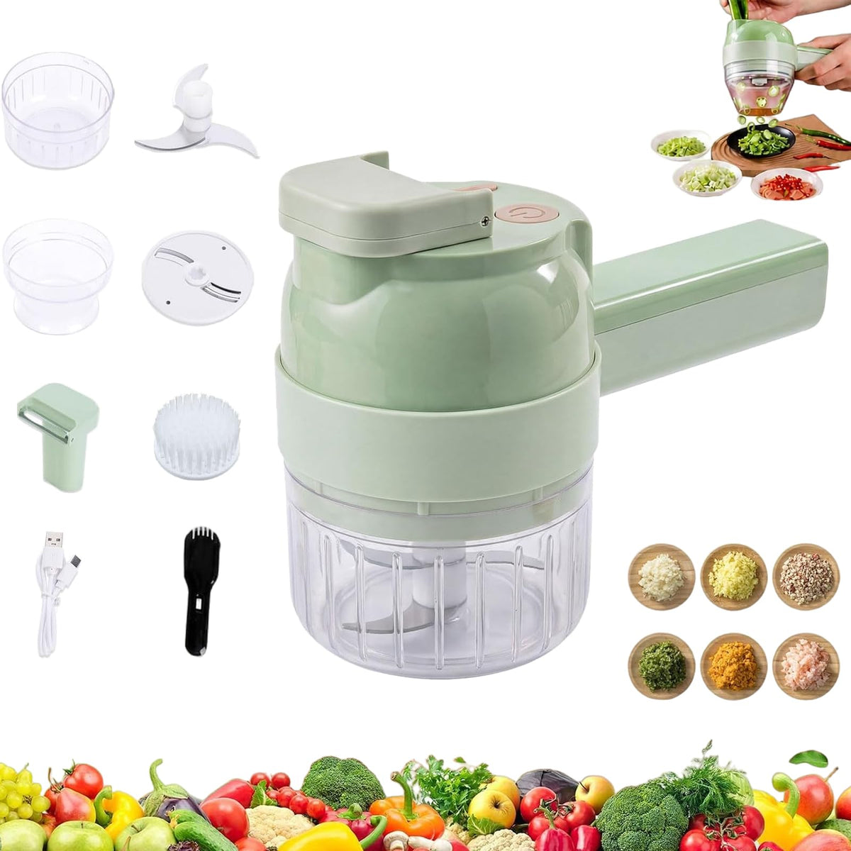 Handheld Electric Vegetable Cutter Set E741436