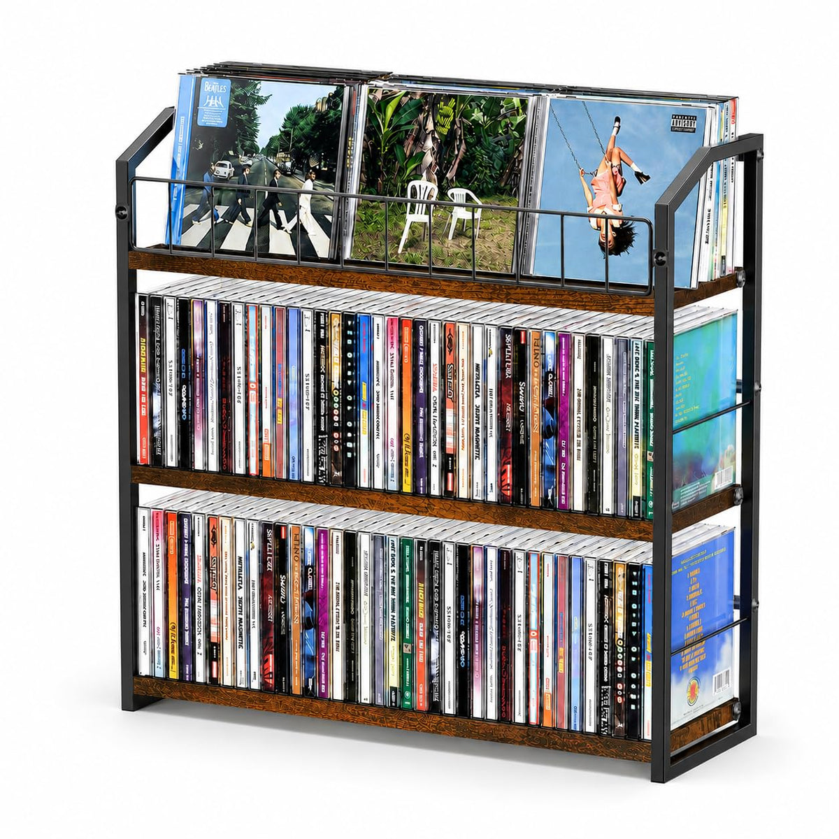 3 Tier CD Storage Rack Holds 123 Cases R146947