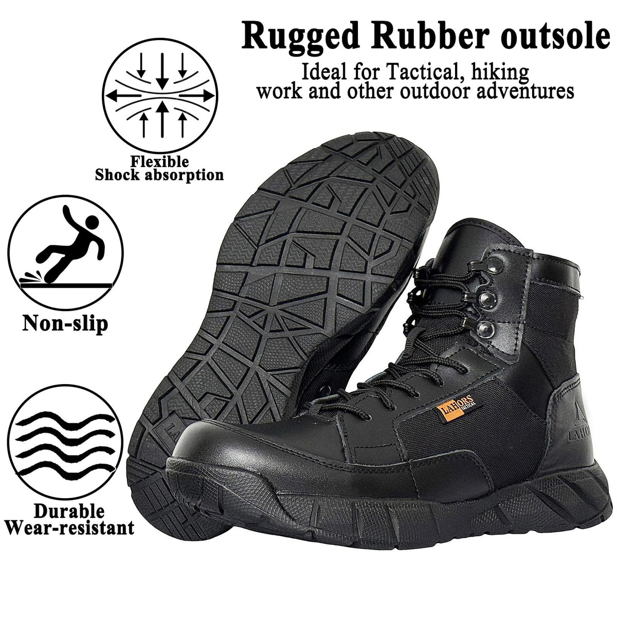 6 Inch Lightweight Tactical Combat Boots Coyote Military Hiking Shoes E109113