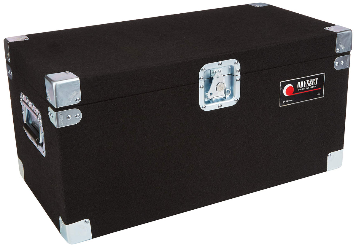Carpeted LP Case with Recessed Hardware D649