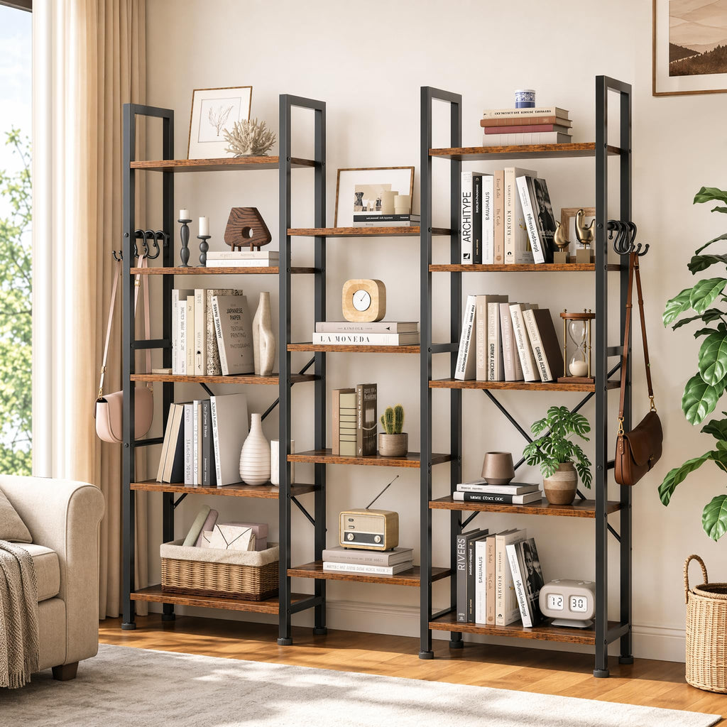 5 Tier Bookshelf with 14 Display Shelves U9405