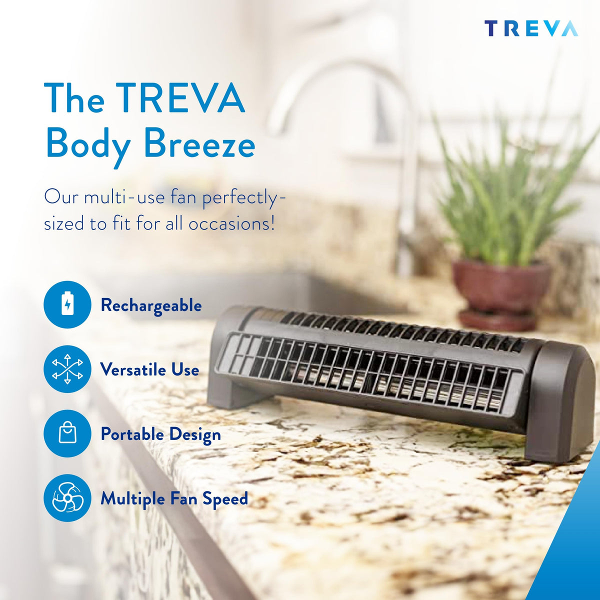 Rechargeable Personal Fan Adjustable Multi-Speed C113