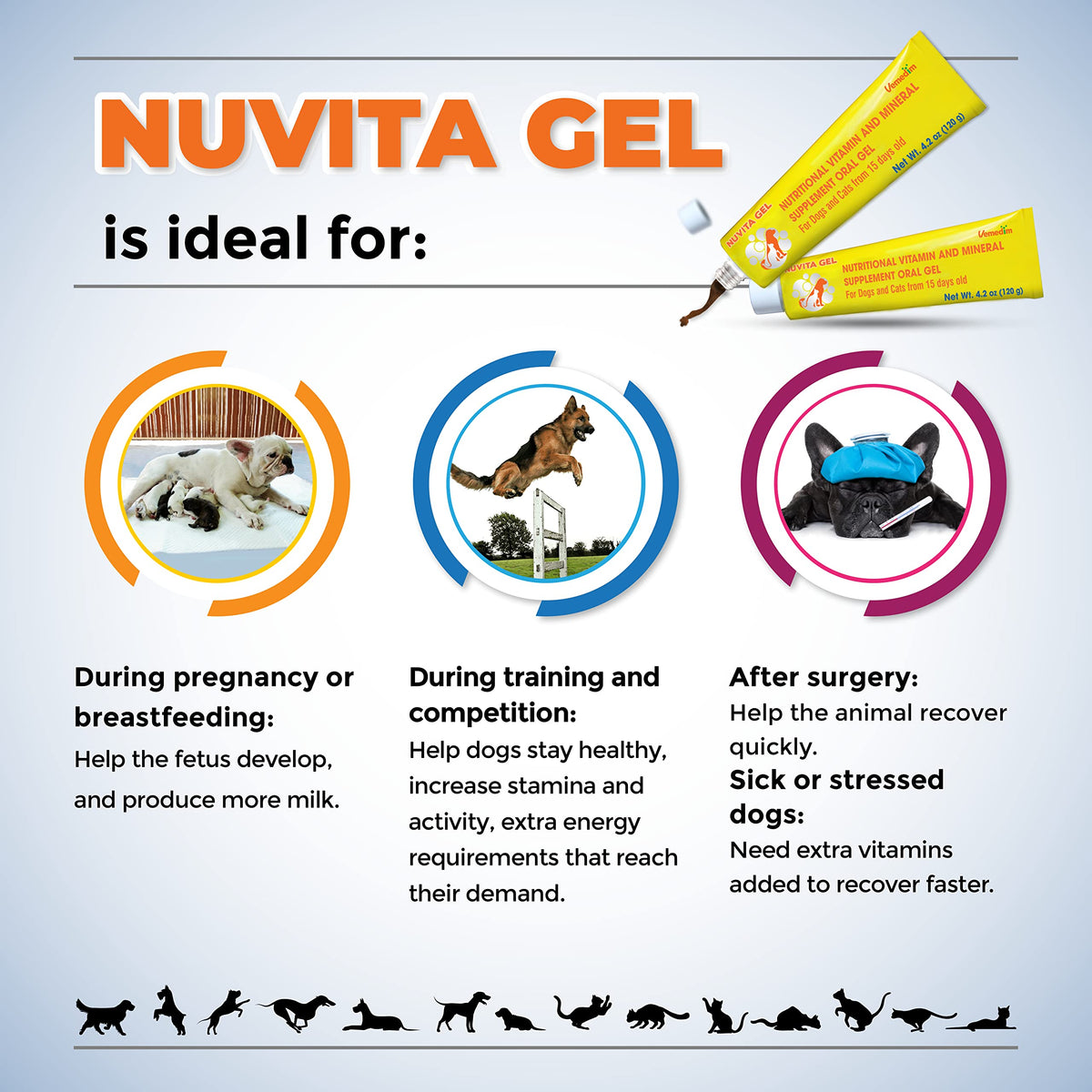 Nutritional Vitamin Gel for Dogs and Cats 4.2 oz D644413