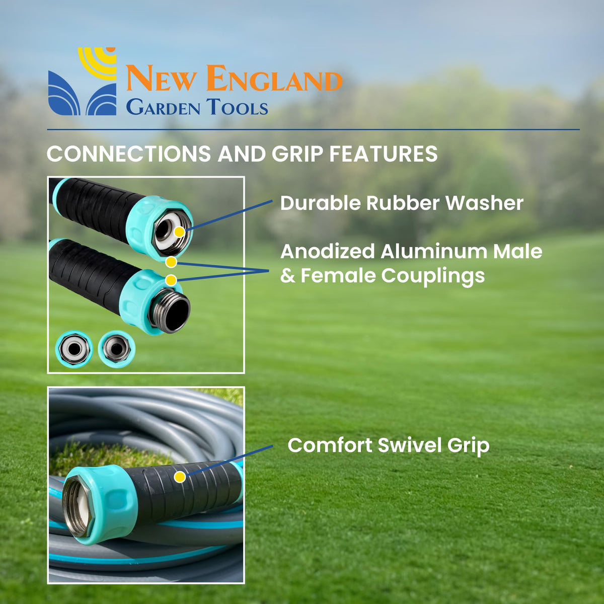 100 ft x 5/8" Hybrid Garden Water Hose X5911