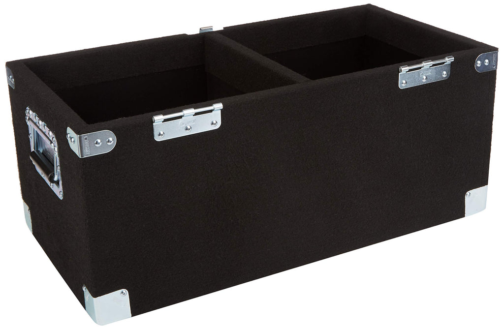 Carpeted LP Case with Recessed Hardware D649