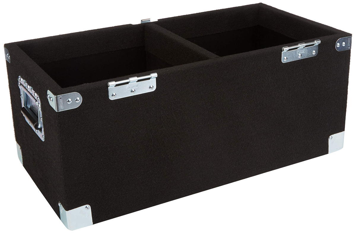 Carpeted LP Case with Recessed Hardware D649