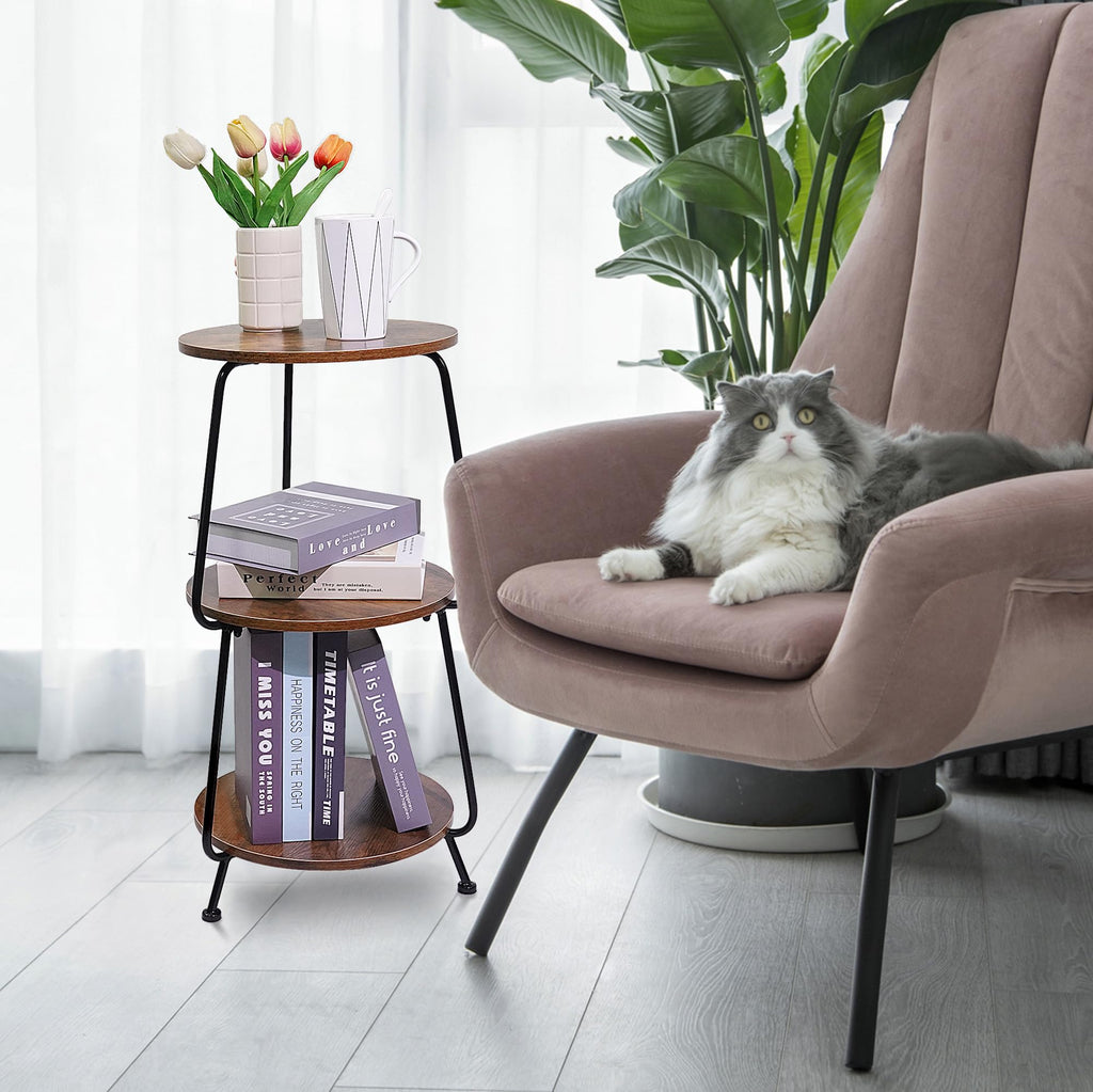 Round 3-Tier Wood Coffee Table A227537