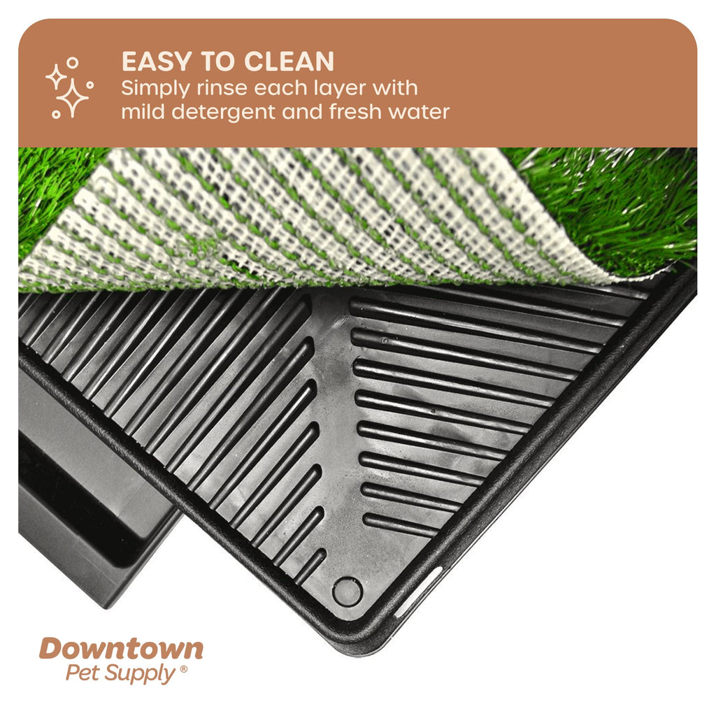 Dog Grass Pad with Tray 20 x 25 with Drawer L243