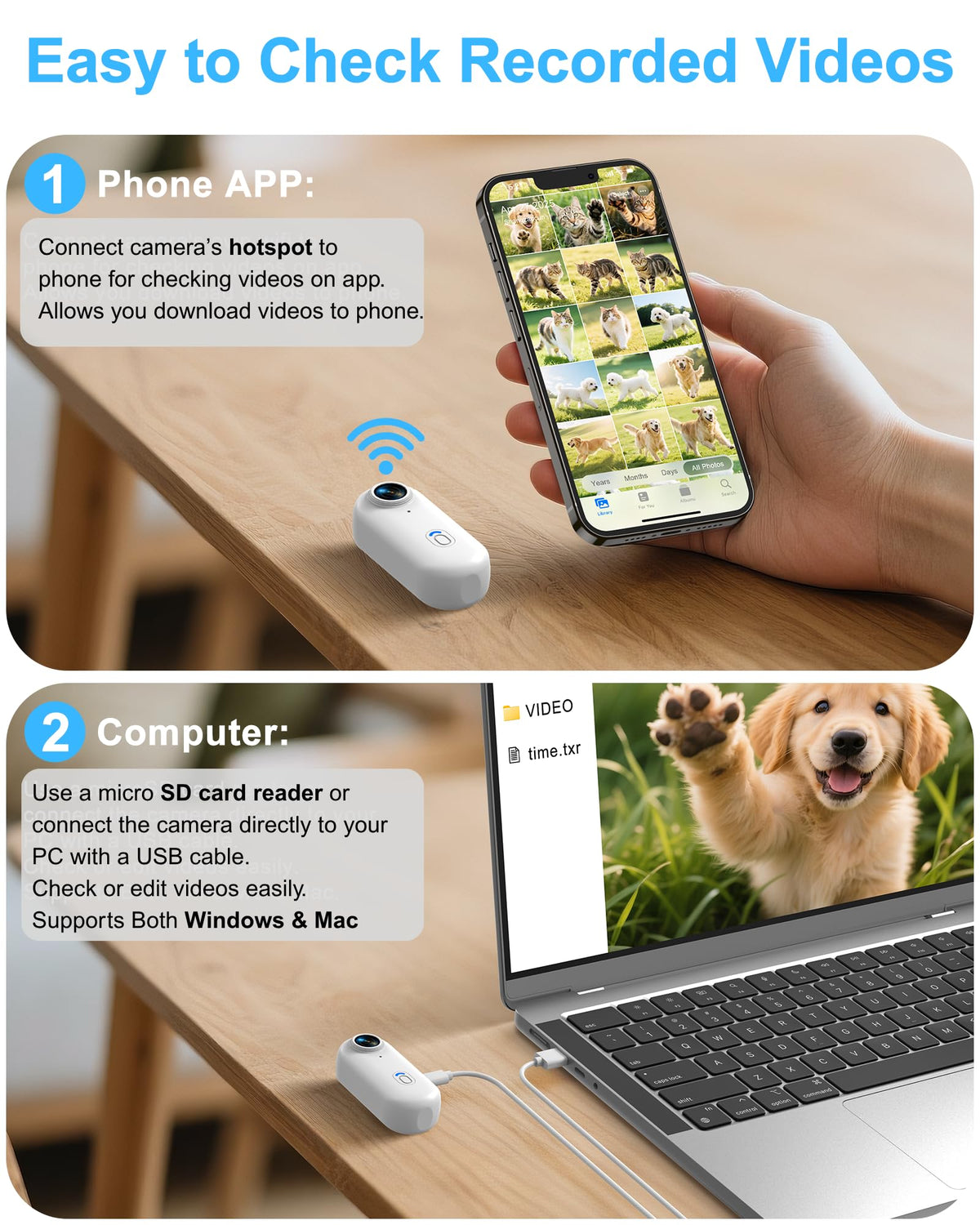 Cat Camera Collar with Phone App R992