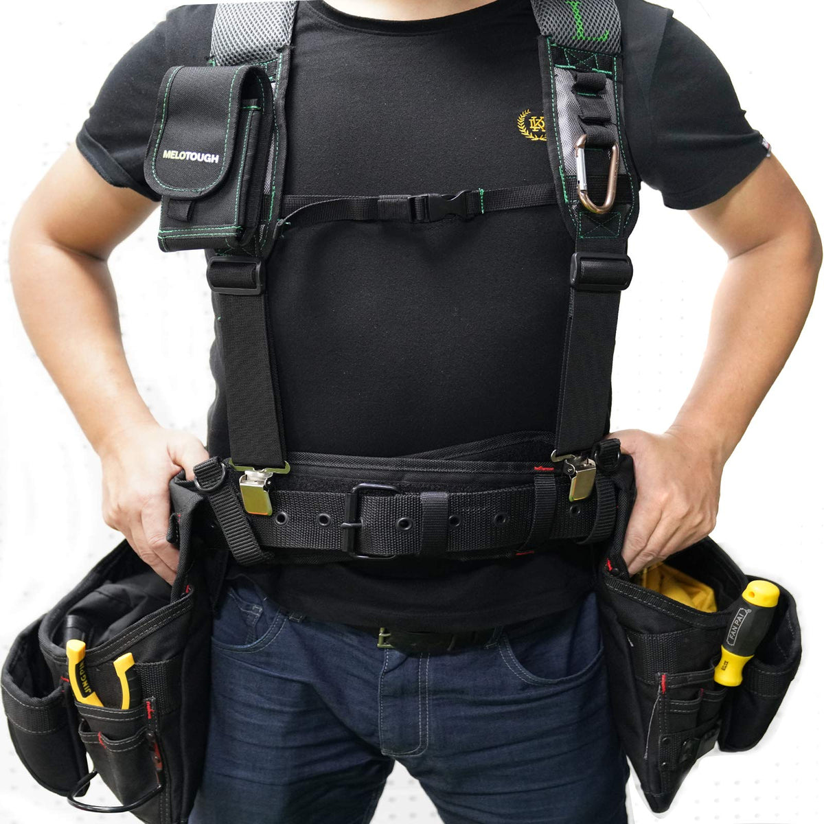Gel Padded Tool Belt Suspenders V16449