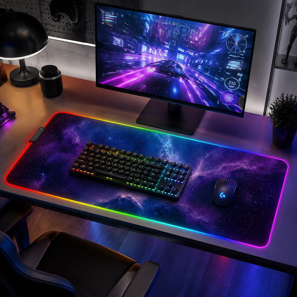 RGB LED Gaming Mouse Pad W8667