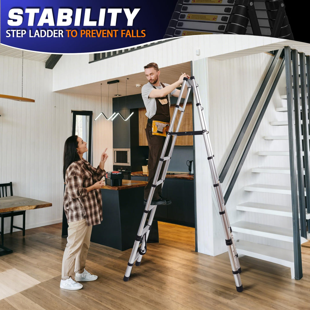 8.53 FT Aluminum Telescoping Ladder S12497